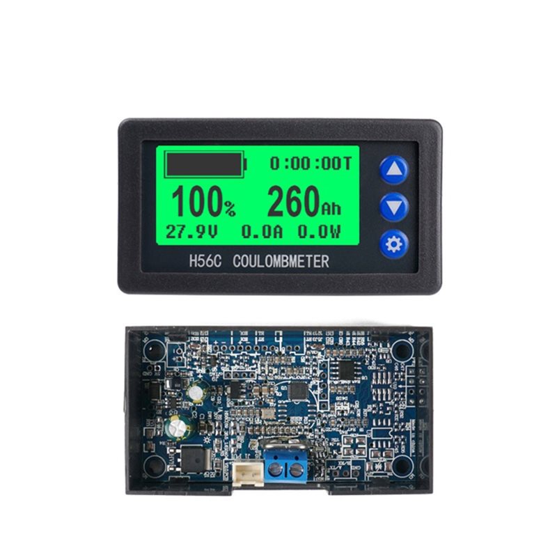 Battery Monitor Coulometer - AT82-디지털 전류계 전압계 미터 모니터 H56CS