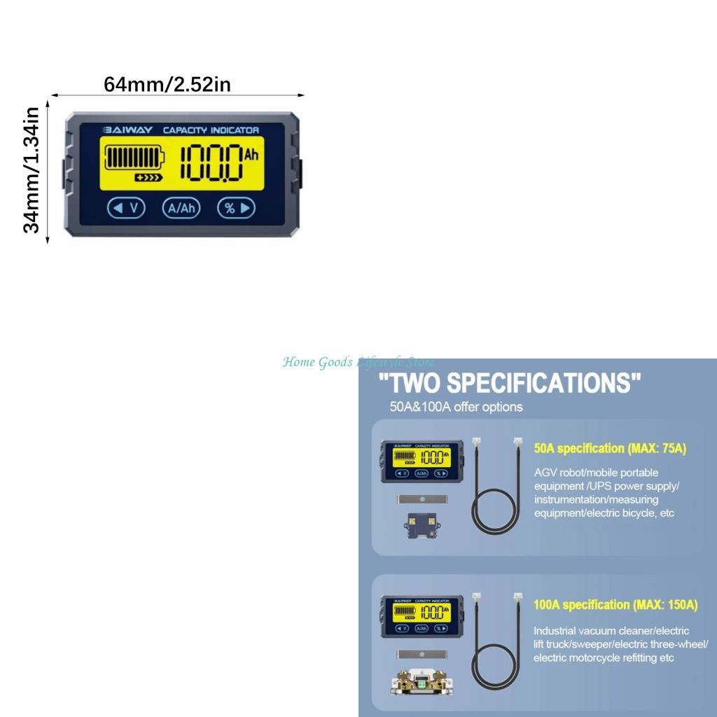 LCD 디스플레이 8-120V를 가진 리튬 산성 전지를 - Battery Monitor Coulometer 리뷰 및 가격