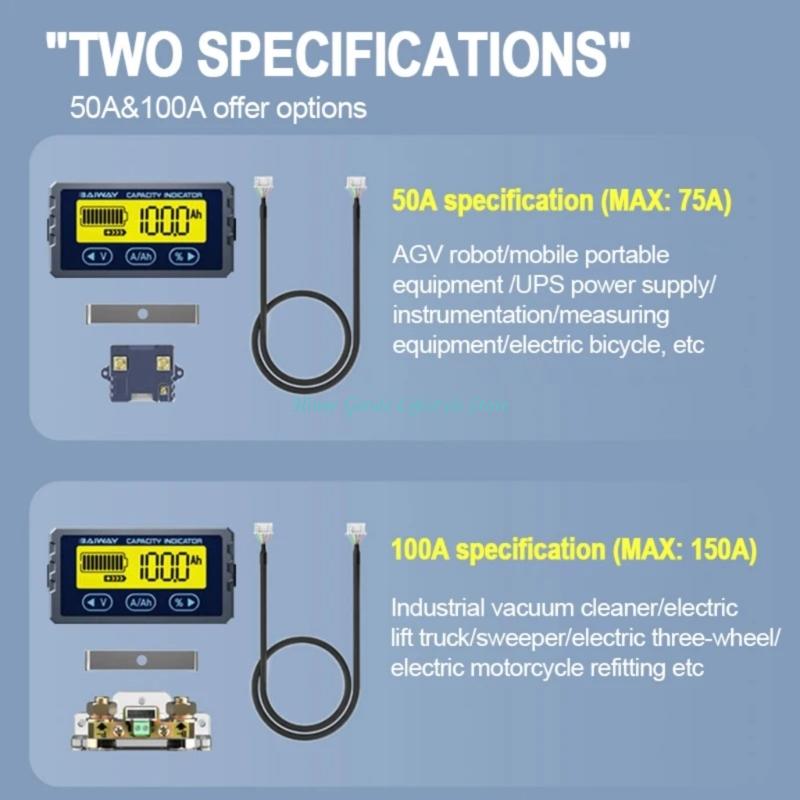 LCD 디스플레이 8-120V를 가진 리튬 산성 전지를 - Battery Monitor Coulometer 리뷰 및 가격