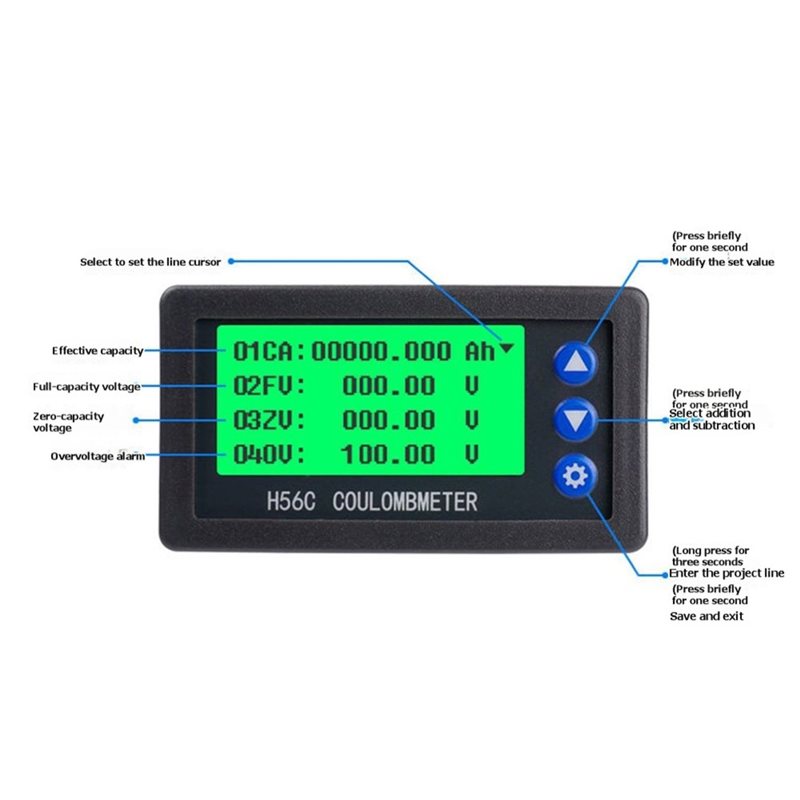 AT82-디지털 전류계 전압계 미터 모니터 H56CS  - Battery Monitor Coulometer 리뷰 및 가격