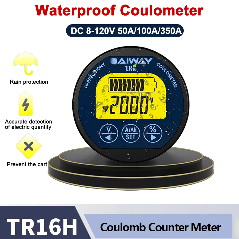 TR16H 방수 쿨로미터 DC 8-120V 50A/10 - Battery Monitor Coulometer 리뷰 및 가격